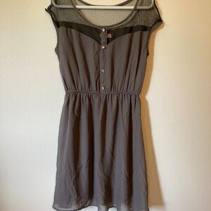 Grey Formal Dress Large